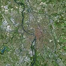 Toulouse vue par le Satellite SPOT