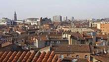 Toits toulousains depuis Boulbonne.