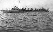 Destroyer américain USS MacDonough de classe Lawrence entré en service en 1903[1].