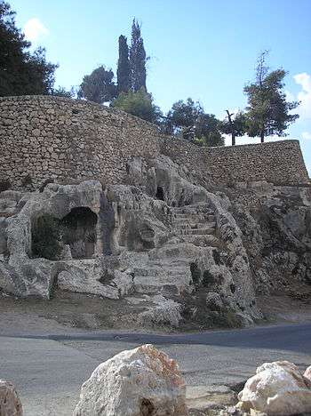 Tombeaux dans la vallée de Hinnom.