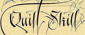 Calligraphie occidentale moderne