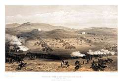 1855. La charge de la Brigade légère à Balaclava illustrant le niveau tactique.
