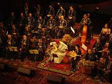 Orchestre de La Rachidia au Théâtre municipal de Tunis.