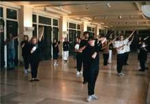 Cours d'escrime artistique au Théâtre de Chaillot à Paris/1998