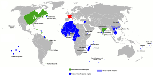 法国曾殖民区域