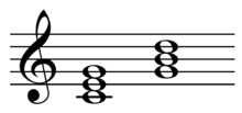 C大调的属音和弦及主音和弦 播放(G大调和弦和C大调和弦)。