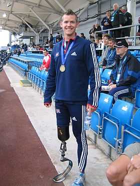 2007年英国伤残运动会金牌得主约翰·麦克福尔