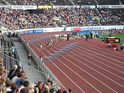 芬兰赫尔辛基奥运中举行的女子四百公尺跨栏赛