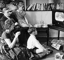 1955年英国家庭收看电视