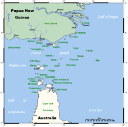 托雷斯海峡群岛地图