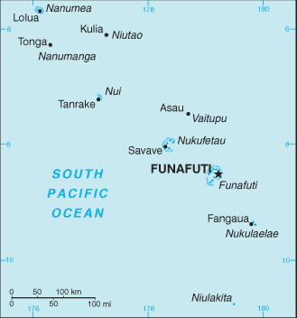 图瓦卢地图高清版图片