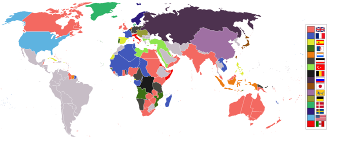 1898年世界殖民状态