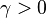 \gamma>0